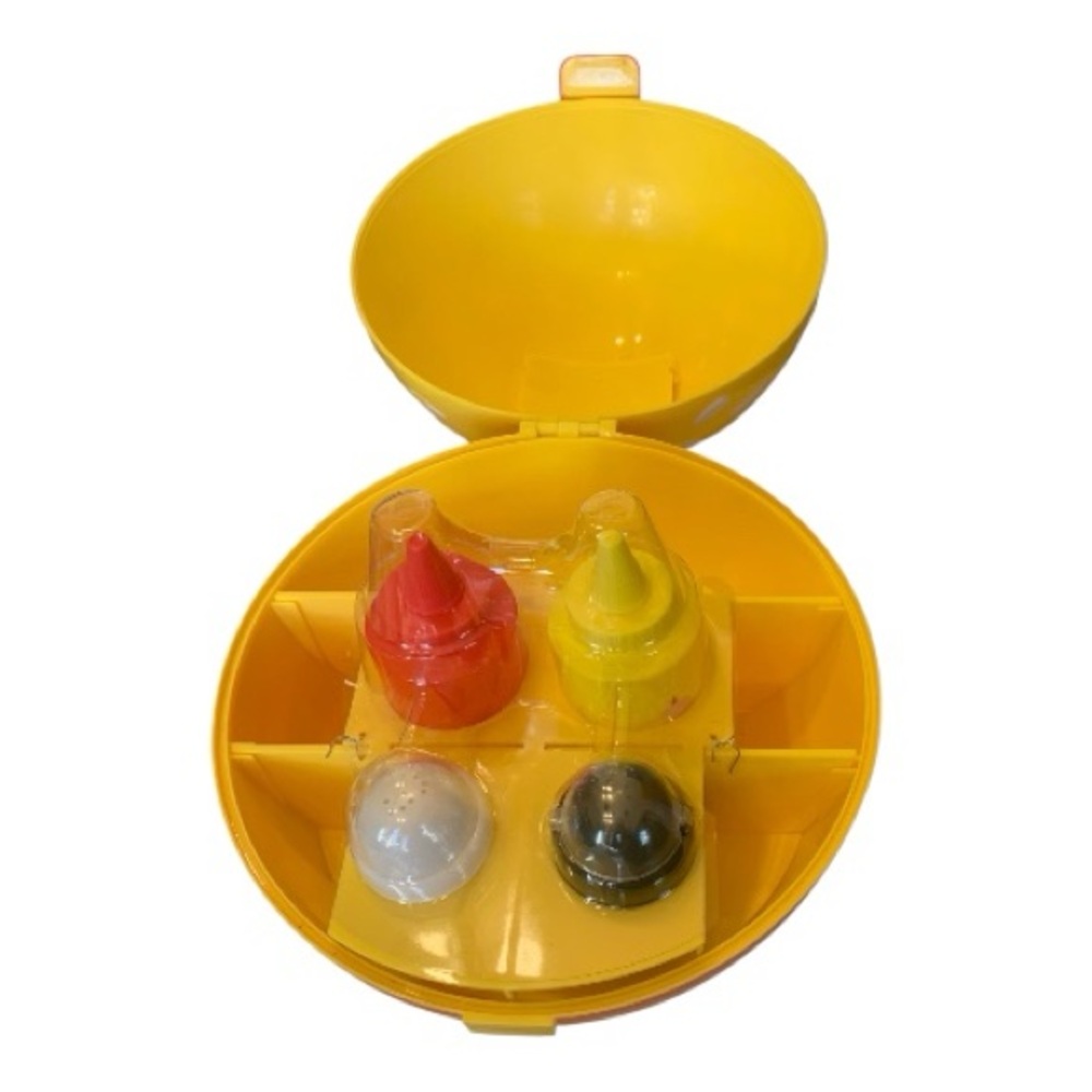 NWT Fun and Adorable Sun Squad Hamburger Grill Caddy Yellow Durable Plastic - Picture 7 of 12